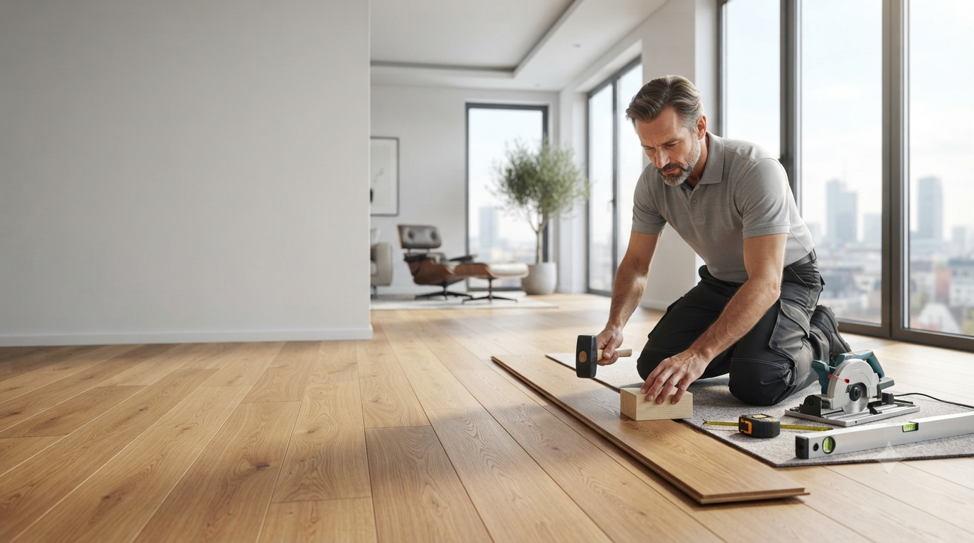 Bodenverlegung Essen – Parkett, Laminat, Vinyl & Fliesen